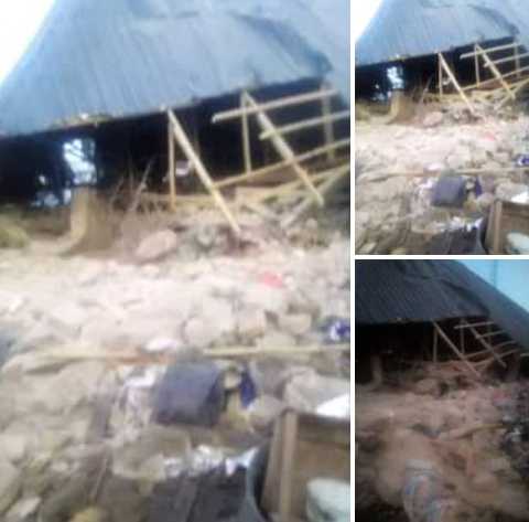 Cinco moradores deslocados pela enchente morreram quando um prédio desmorona em Kogi