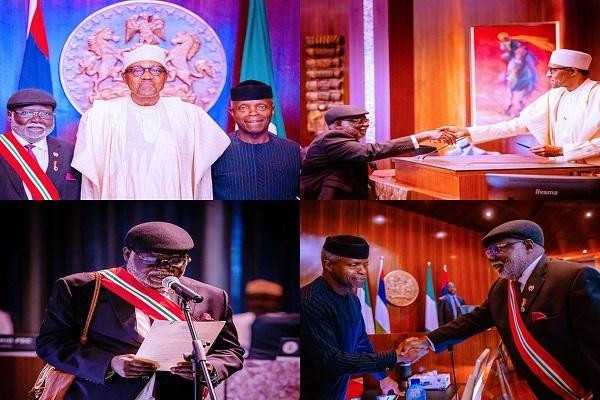 President Buhari swears in Justice Ariwoola as substantive Chief Justice of Nigeria CJN