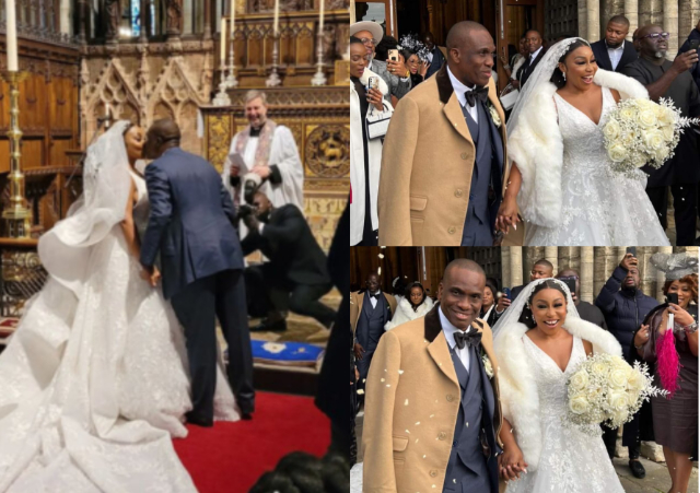 47 years old Dominic and 56-Year-OldFidelis Anosike are now married [photos/videos]