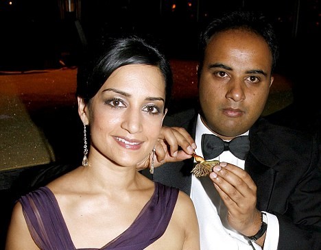 Rajesh Nihalani com sua esposa Archie Panjabi 1