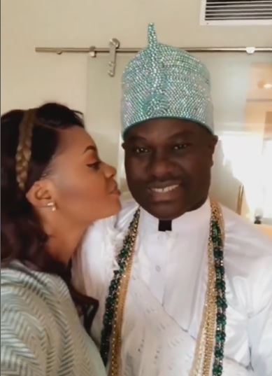 Olori Tobi Phillips Shares Loved Up Video With Ooni Of